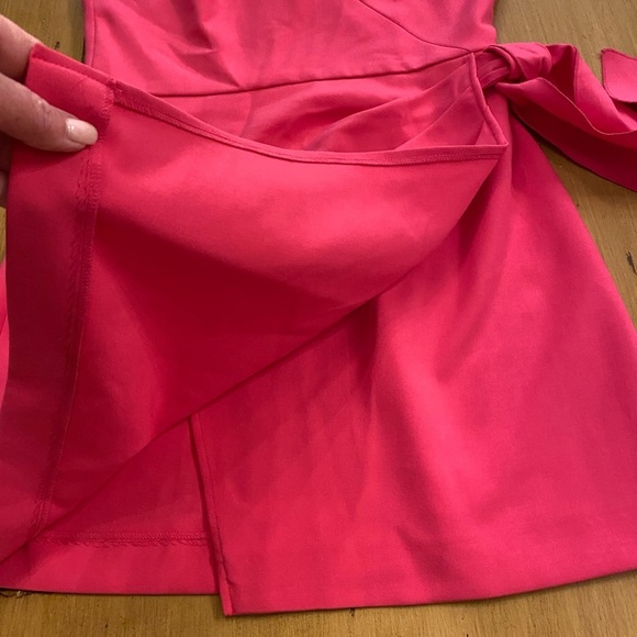 French Connection Pink V-Neck Bow Envelope NEW Dress size 8 adjustable straps - Picture 5 of 13